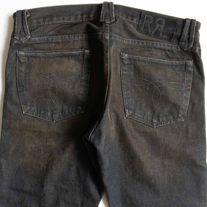 RRL Haitt Skinny Made in USA Western Denim Jeans Size 32×32