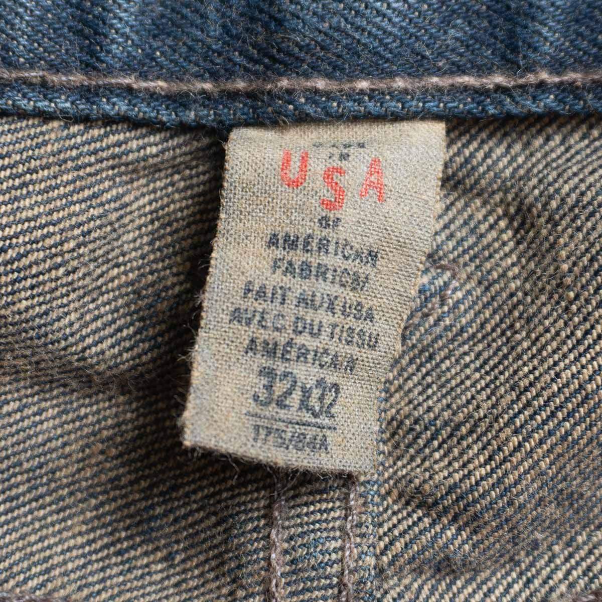RRL Haitt Skinny Made in USA Western Denim Jeans Size 32×32