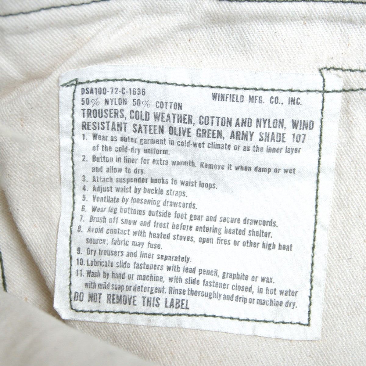 US ARMY '70s M-65 Field Cargo Pants Size SMALL/SHORT