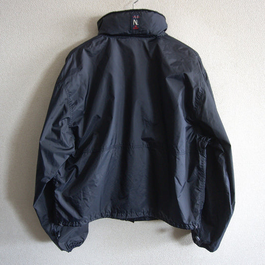 ARMANI JEANS 90s Navy Short Nylon Jacket Size 46