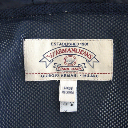 ARMANI JEANS 90s Navy Short Nylon Jacket Size 46