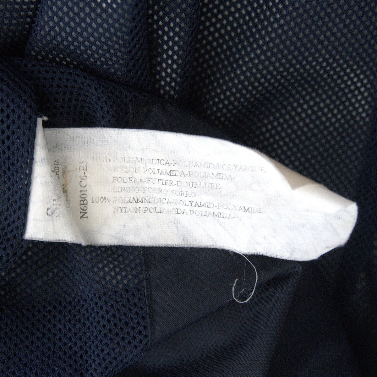ARMANI JEANS 90s Navy Short Nylon Jacket Size 46