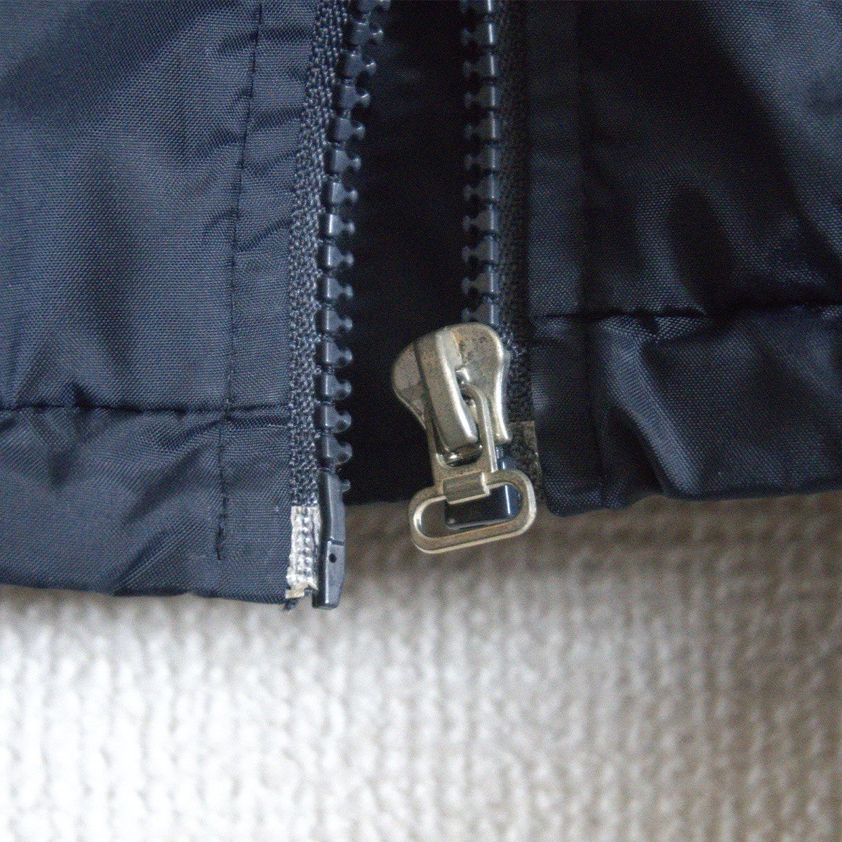 ARMANI JEANS 90s Navy Short Nylon Jacket Size 46