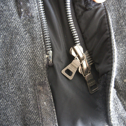 PRADA SPORT Gray Wool Zip Up Jacket SGV62 Size 46