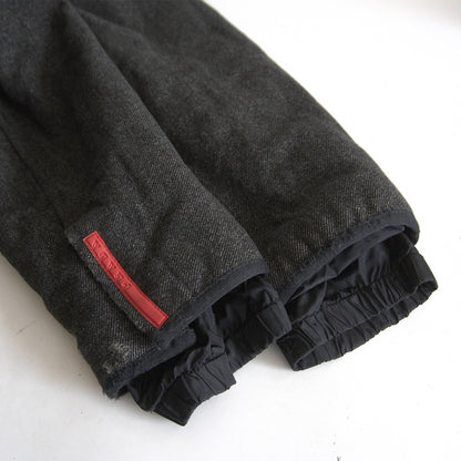 PRADA SPORT Gray Wool Zip Up Jacket SGV62 Size 46