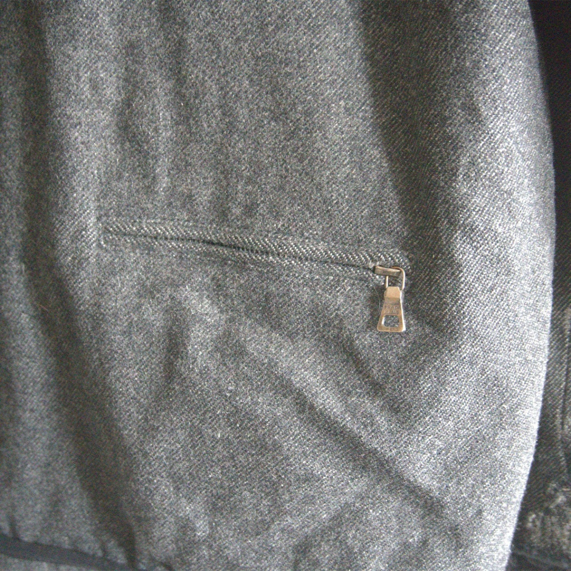 PRADA SPORT Gray Wool Zip Up Jacket SGV62 Size 46