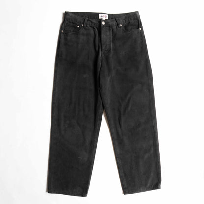 STUSSY Washed Canvas Big OL Black Denim Jeans Size 30