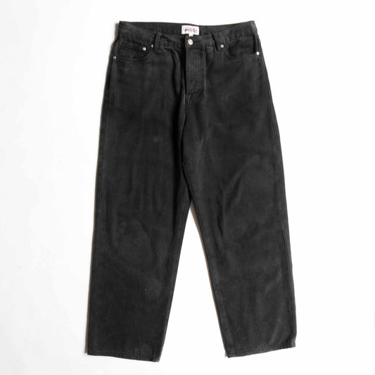 STUSSY Washed Canvas Big OL Black Denim Jeans Size 30