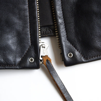 JOE MCCOY '30s Nelson Sport Horsehide Jacket Black Size 44
