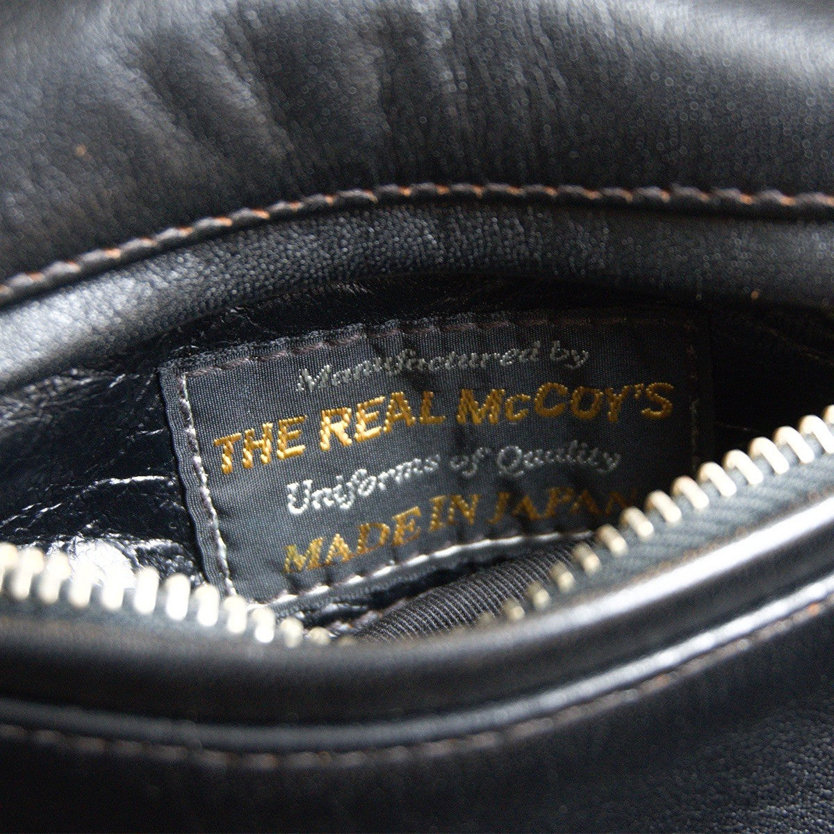 JOE MCCOY '30s Nelson Sport Horsehide Jacket Black Size 44