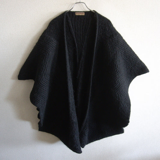 ISSEY MIYAKE 70s Black Deconstructed Knit Jacket