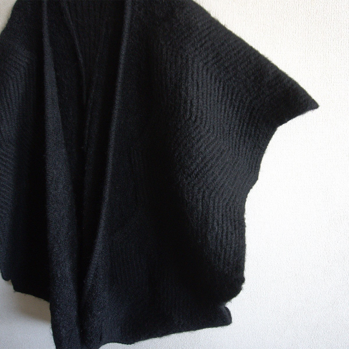 ISSEY MIYAKE 70s Black Deconstructed Knit Jacket
