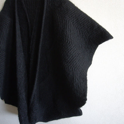 ISSEY MIYAKE 70s Black Deconstructed Knit Jacket
