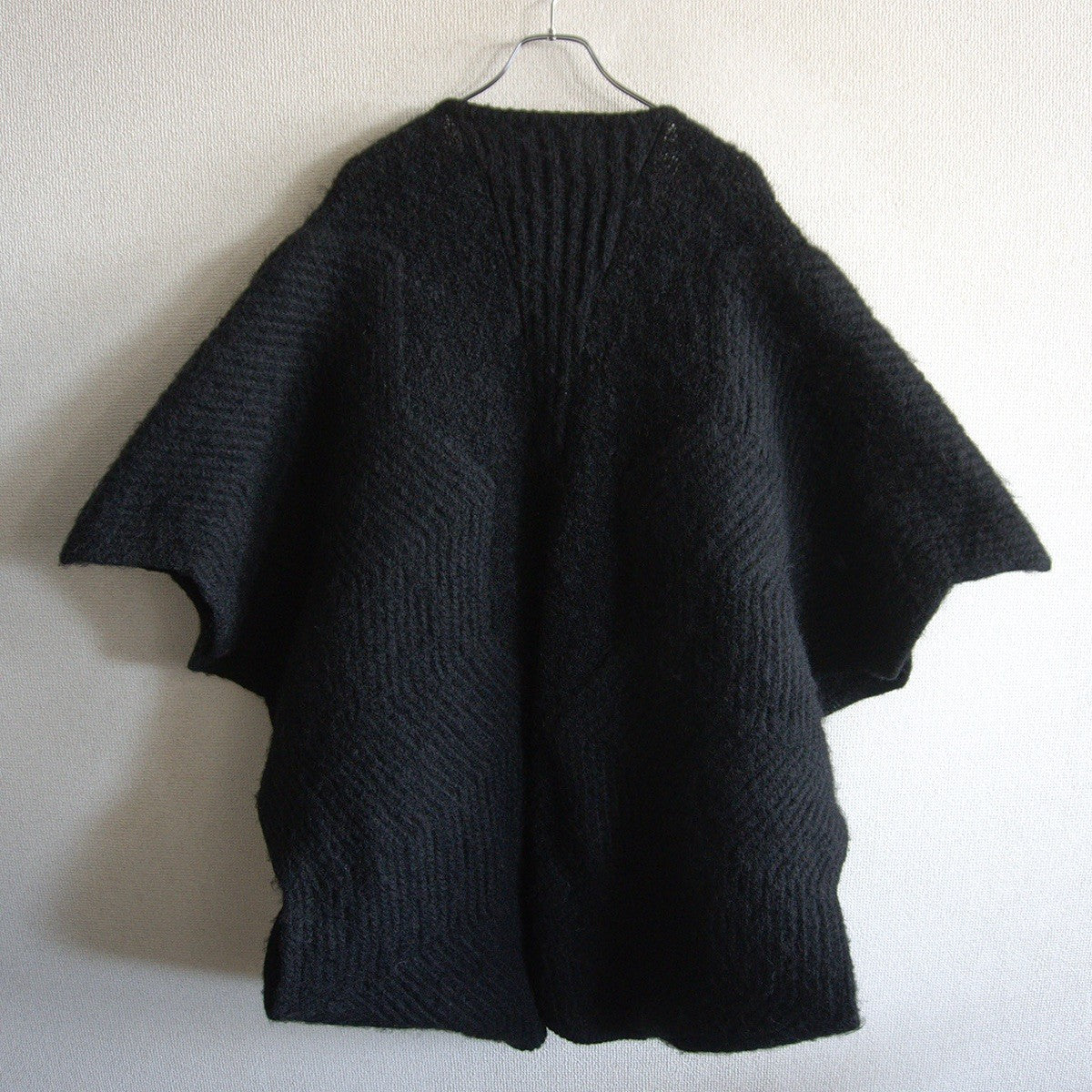 ISSEY MIYAKE 70s Black Deconstructed Knit Jacket