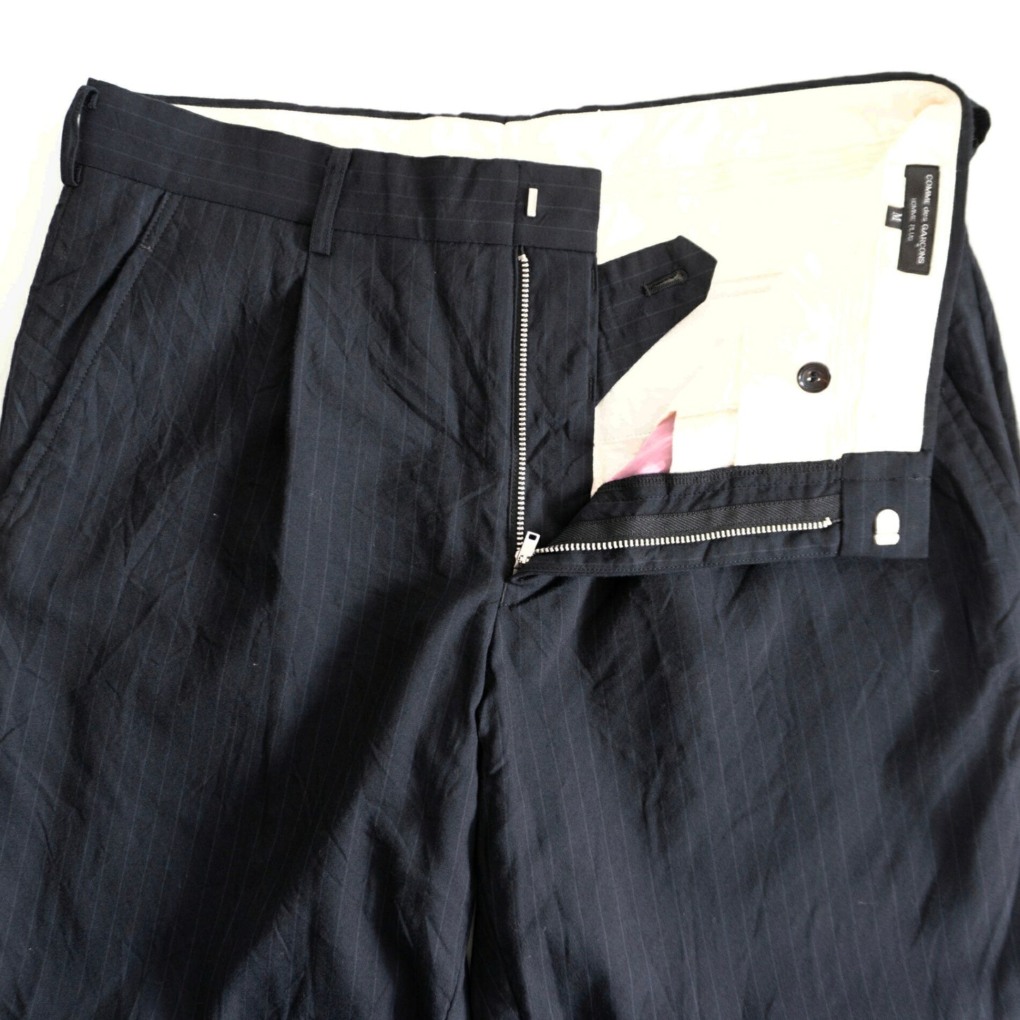 COMME des GARCONS HOMME PLUS Washed Stripe Pants Size M