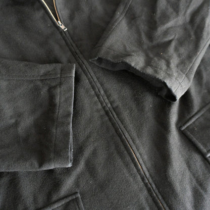 Y's for men Double Zip Wool Long Coat Black Size L