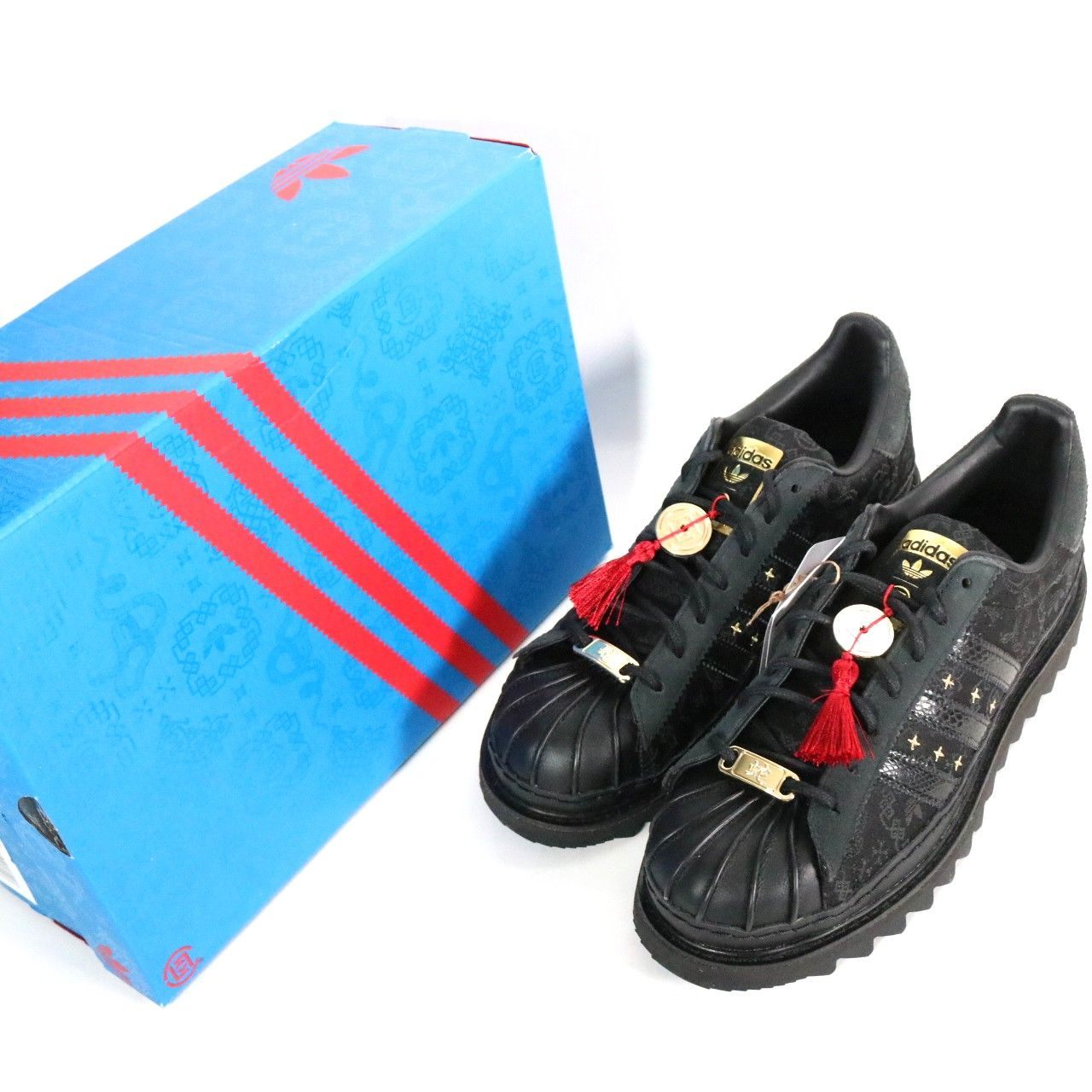 adidas Superstar x CLOT Lunar New Sneakers Black Size 27.0cm