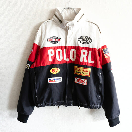 POLO RALPH LAUREN Racing Leather Jacket Size S