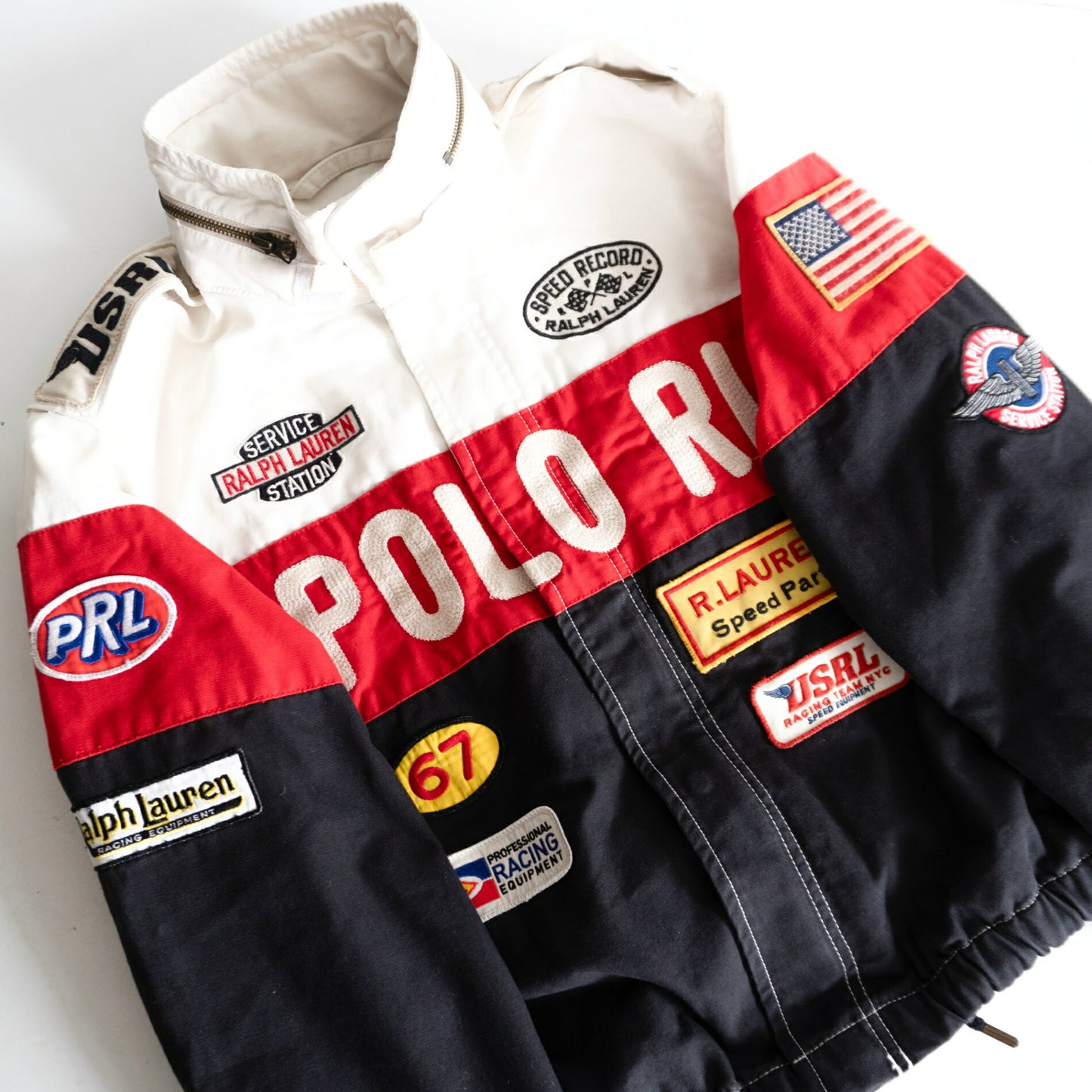 POLO RALPH LAUREN Racing Leather Jacket Size S