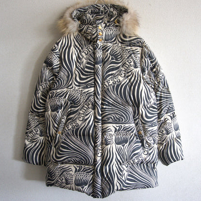 DRESS CAMP Zebra Down Jacket Size 46