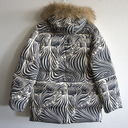 DRESS CAMP Zebra Down Jacket Size 46