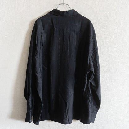 WACKO MARIA Striped Open Collar Rayon Shirt Size L