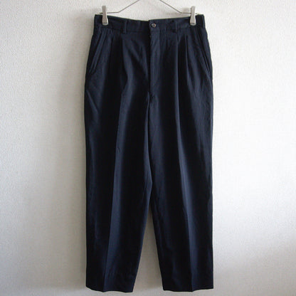 COMME des GARCONS HOMME 90s Navy 2-Pleat Slacks Size L