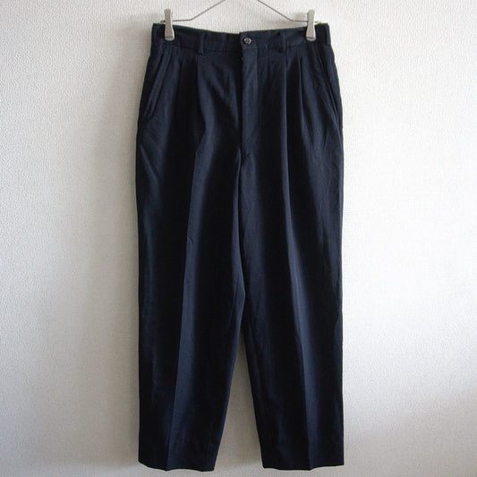 COMME des GARCONS HOMME 90s Navy 2-Pleat Slacks Size L