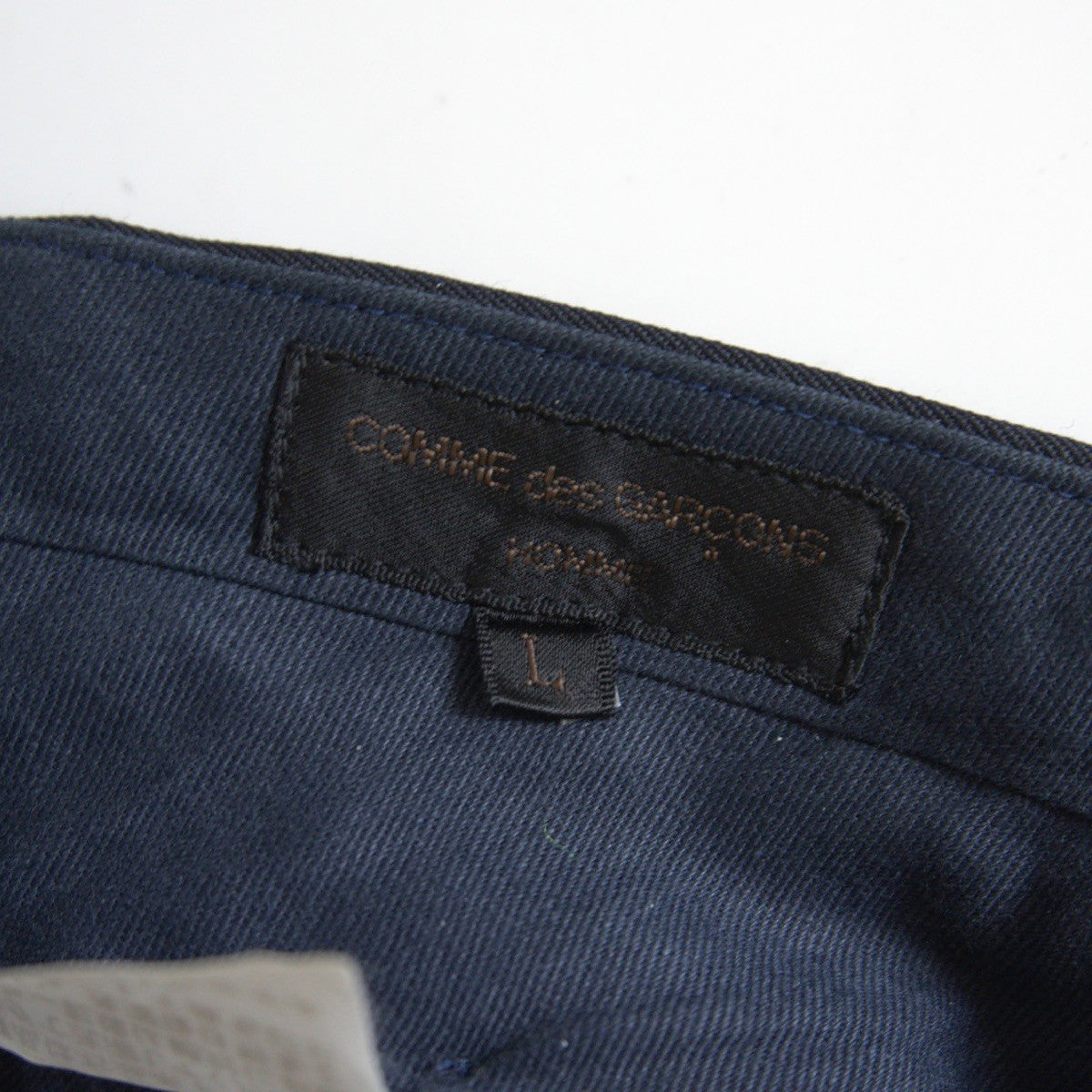 COMME des GARCONS HOMME 90s Navy 2-Pleat Slacks Size L