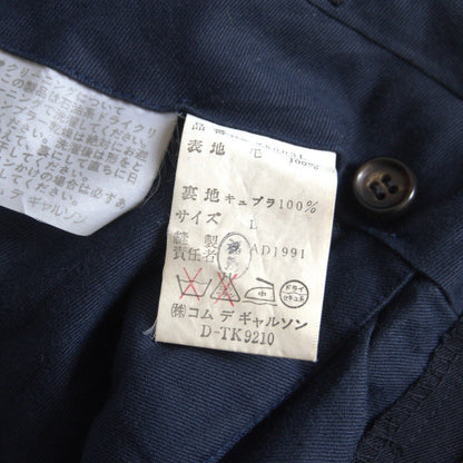 COMME des GARCONS HOMME 90s Navy 2-Pleat Slacks Size L