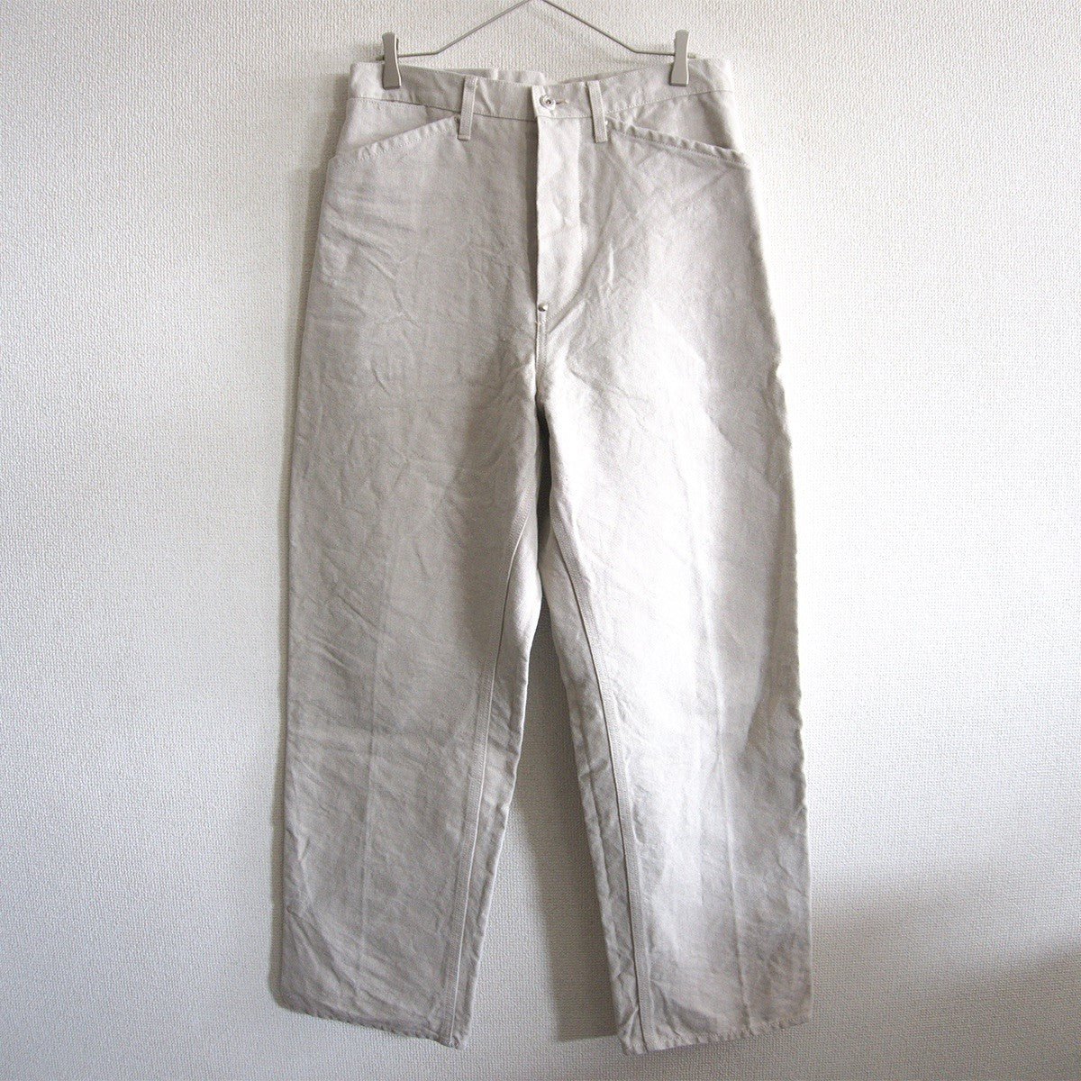 MAATEE&SONS Hard Linen Canvas Trousers Size 2