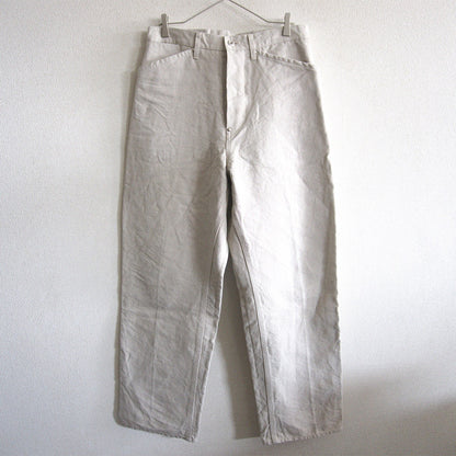 MAATEE&SONS Hard Linen Canvas Trousers Size 2