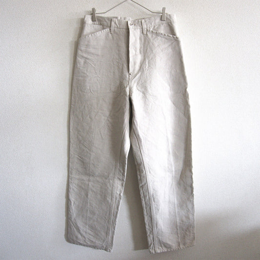 MAATEE&SONS Hard Linen Canvas Trousers Size 2