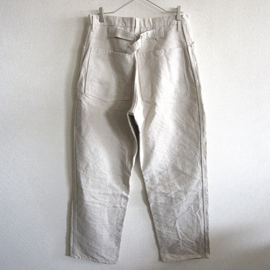 MAATEE&SONS Hard Linen Canvas Trousers Size 2