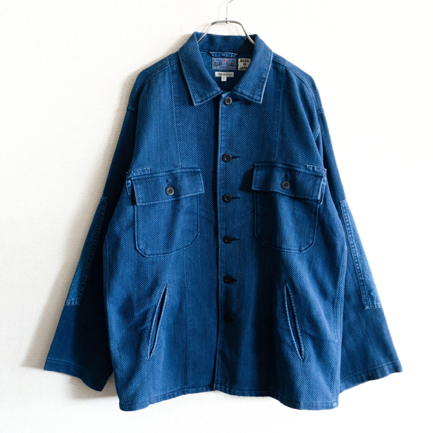BLUE BLUE JAPAN Indigo Sashiko Jacket Size 2(M)