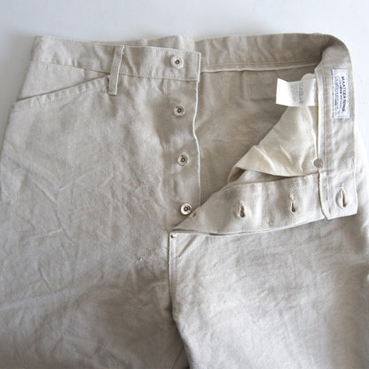 MAATEE&SONS Hard Linen Canvas Trousers Size 2