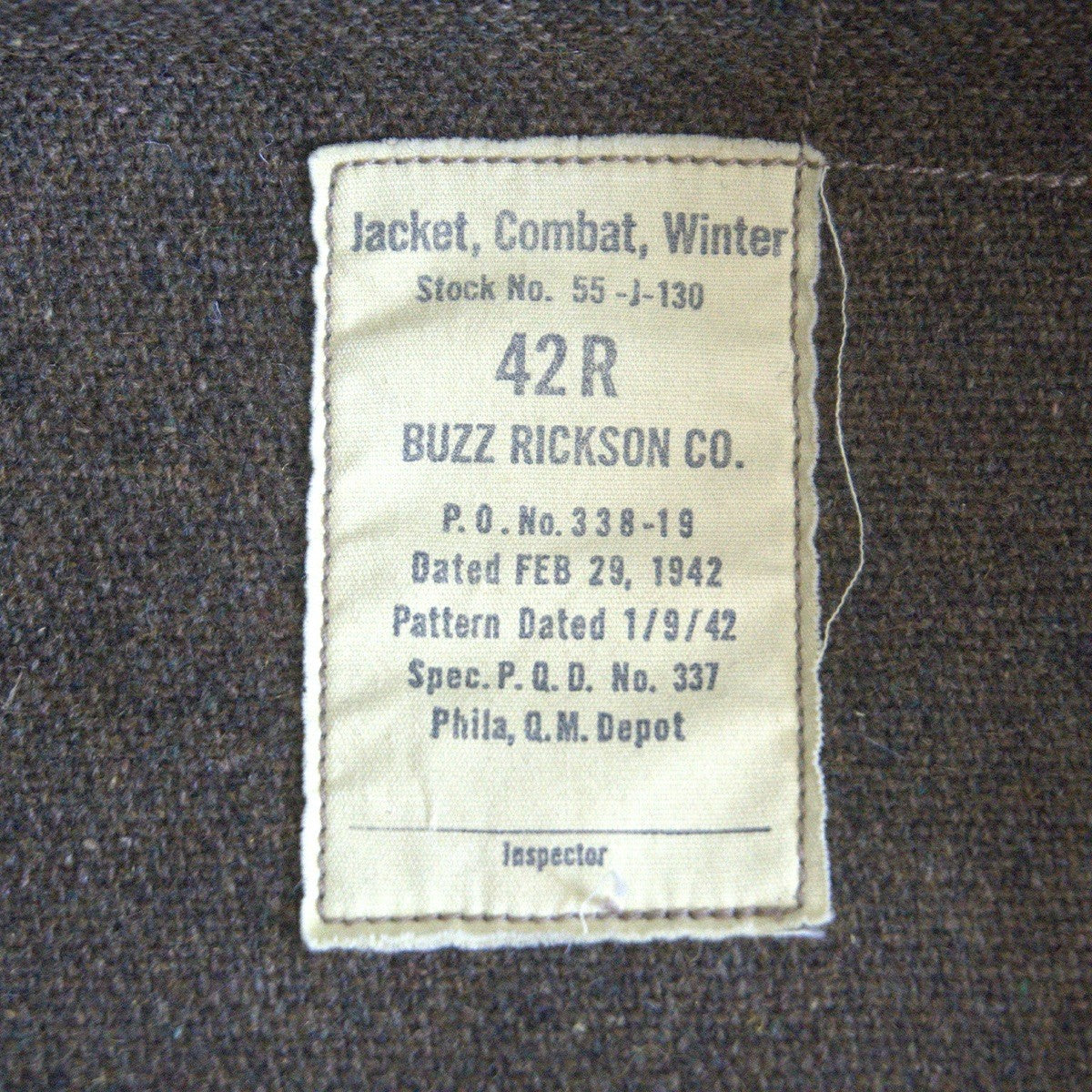 BUZZ RICKSON Tankers Jacket Size 42