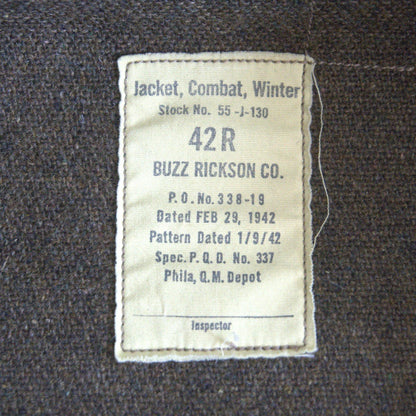BUZZ RICKSON Tankers Jacket Size 42