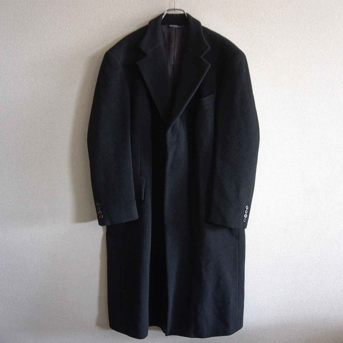 POLO RALPH LAUREN 90s Wool Chester Coat Dark Gray Size L