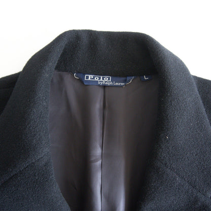 POLO RALPH LAUREN 90s Wool Chester Coat Dark Gray Size L