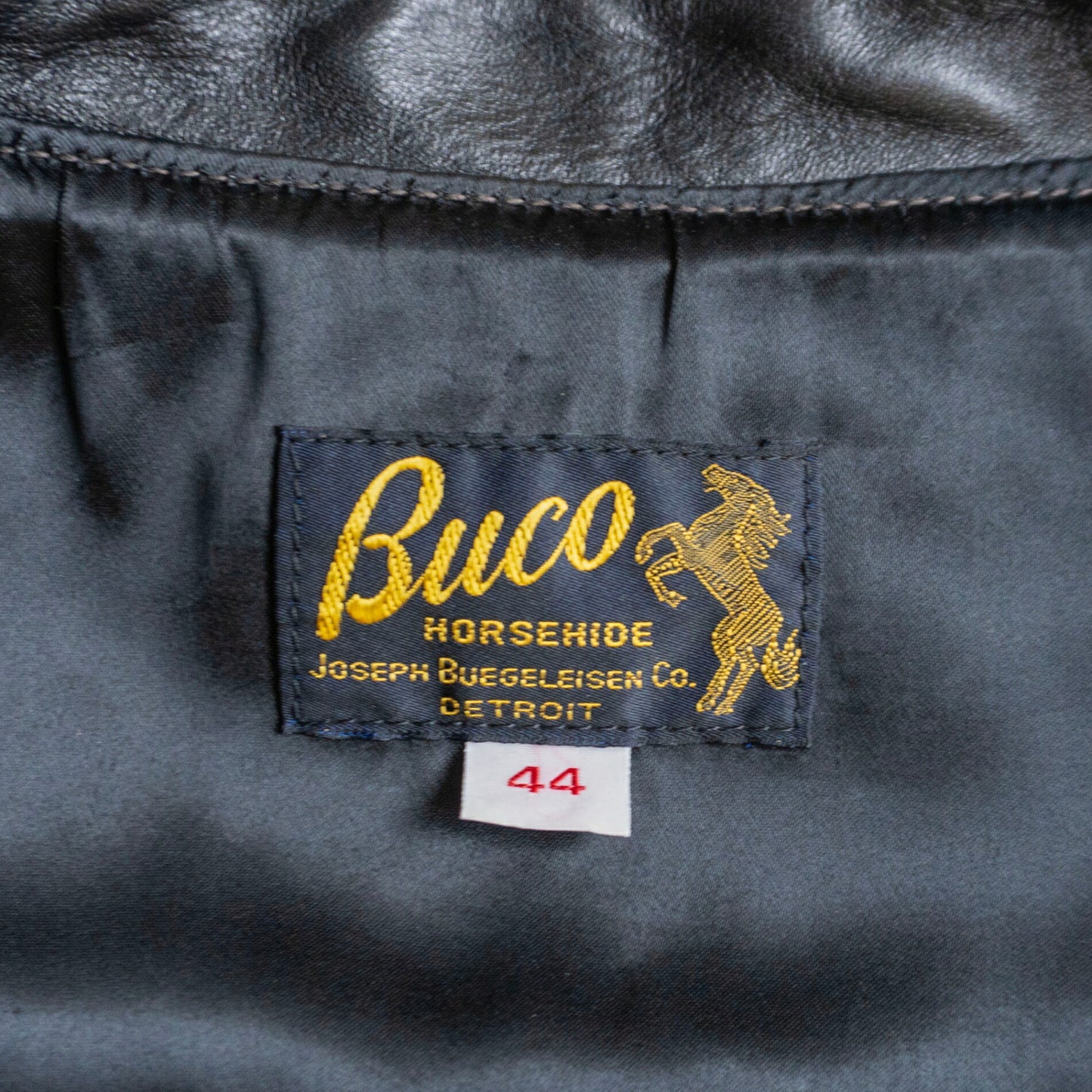 THE REAL McCOY'S BUCO J-100 Horsehide Rider Jacket Size 44