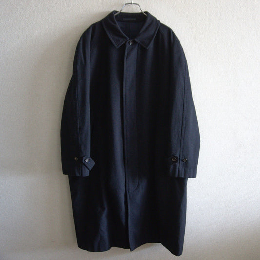 COMME des GARCONS HOMME 90s Wool Balmacaan Coat Black Size M