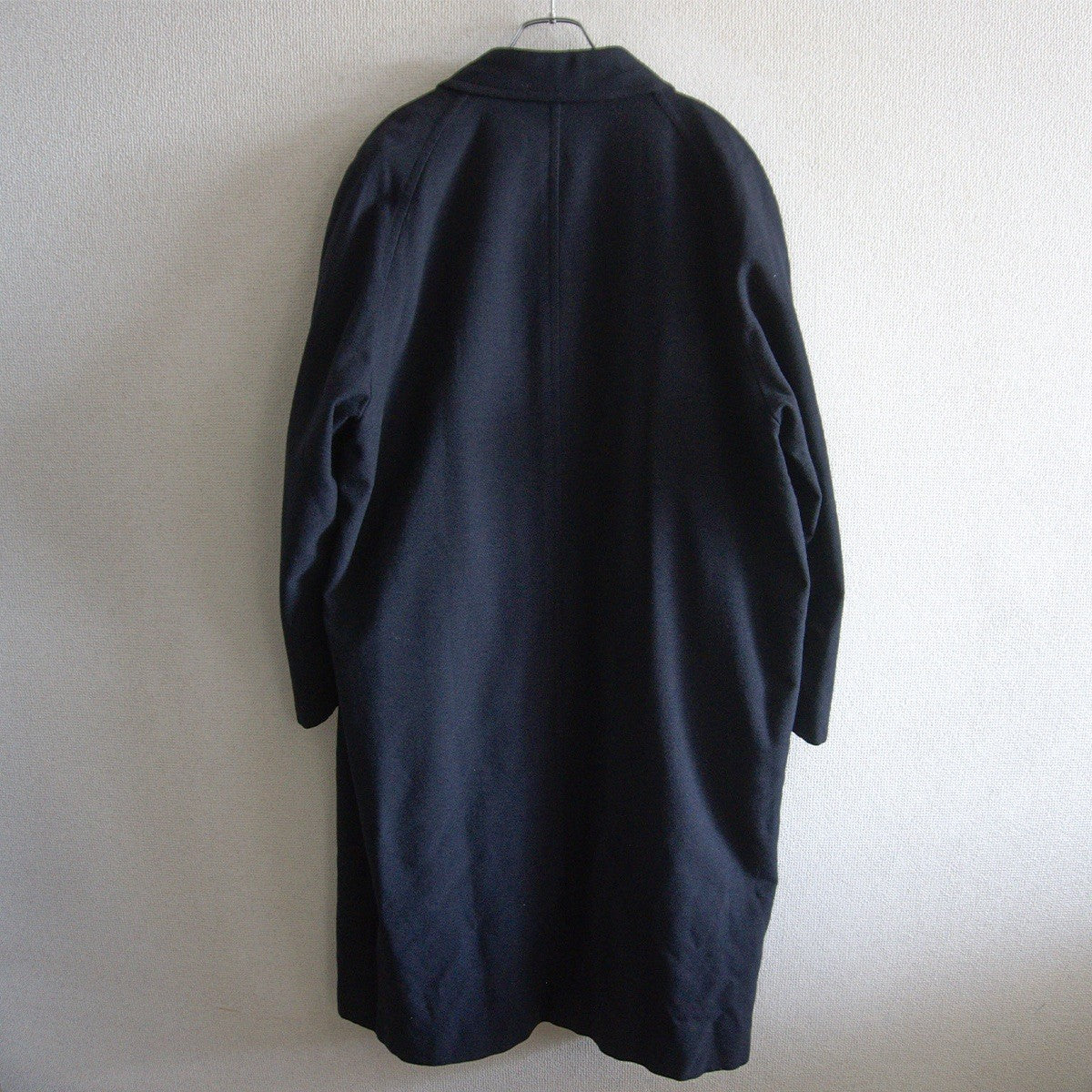 COMME des GARCONS HOMME 90s Wool Balmacaan Coat Black Size M