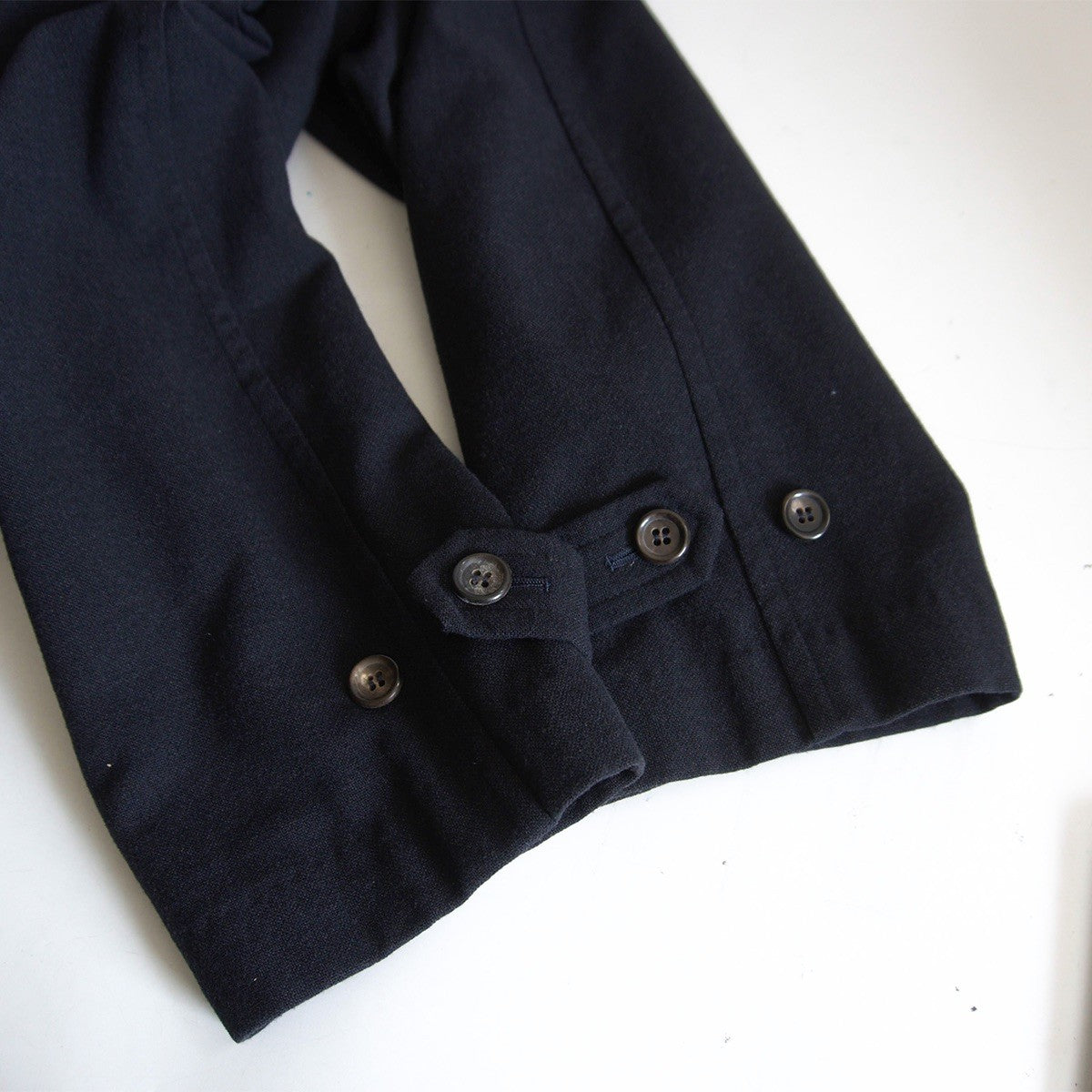 COMME des GARCONS HOMME 90s Wool Balmacaan Coat Black Size M