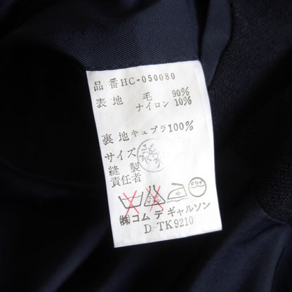 COMME des GARCONS HOMME 90s Wool Balmacaan Coat Black Size M