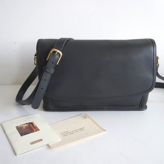 OLD COACH Flap Glove Leather Shoulder Bag Size ONE SIZE