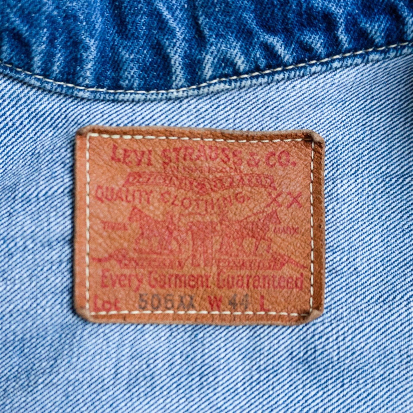 LEVI'S VINTAGE CLOTHING 1st 506XX Big E Denim Jacket Size 44