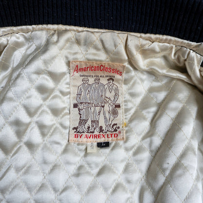 AVIREX All Leather Patches Varsity Jacket Size L