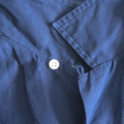 POLO RALPH LAUREN Caldwell Linen Open Shirt Navy Size L
