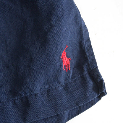 POLO RALPH LAUREN Caldwell Linen Open Shirt Navy Size L